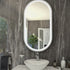 RAK Art Oval Silver LED Mirror