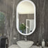 RAK Art Oval Silver LED Mirror