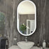 RAK Art Oval Silver LED Mirror