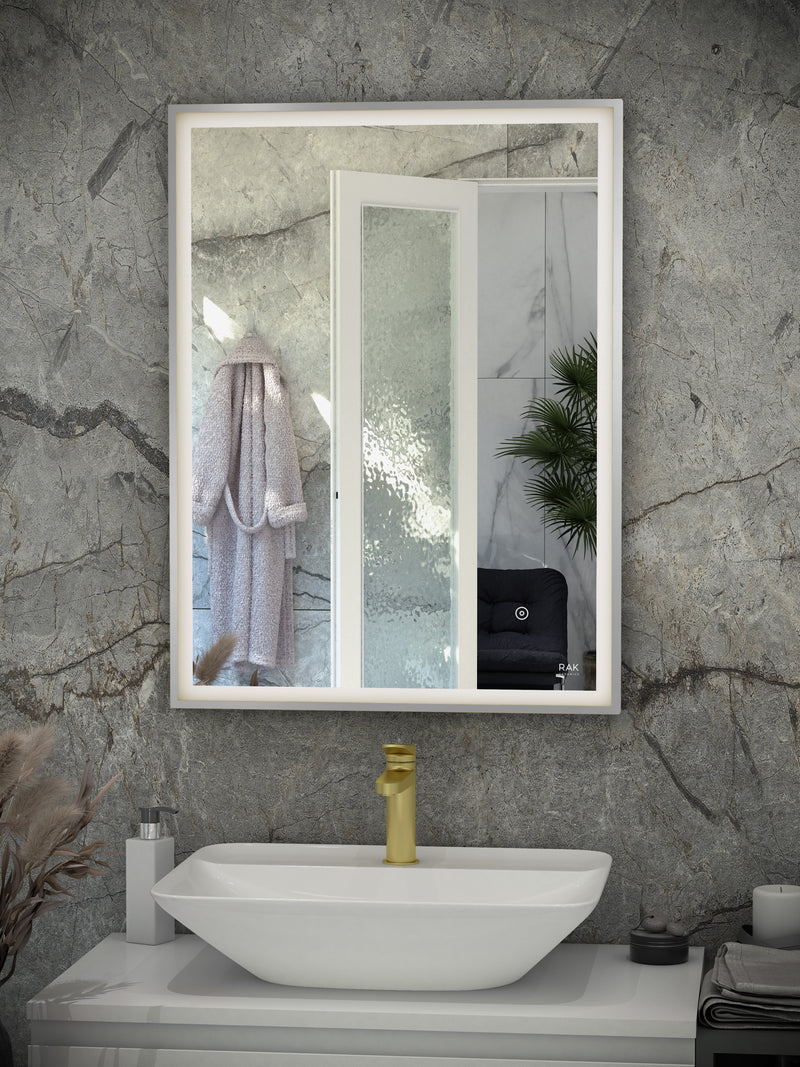 RAK Art Square Silver LED Mirror