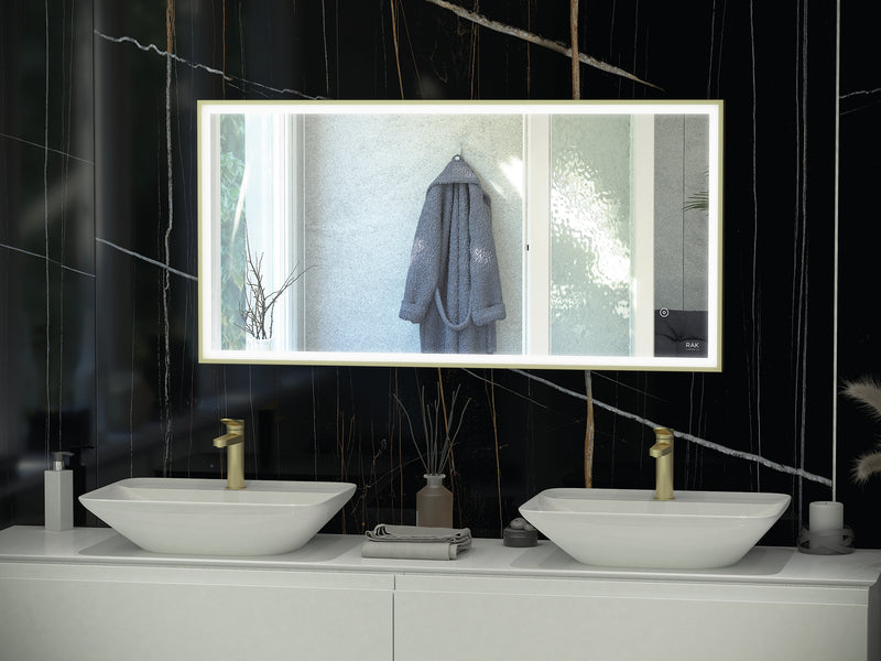 RAK Art Square Silver LED Mirror