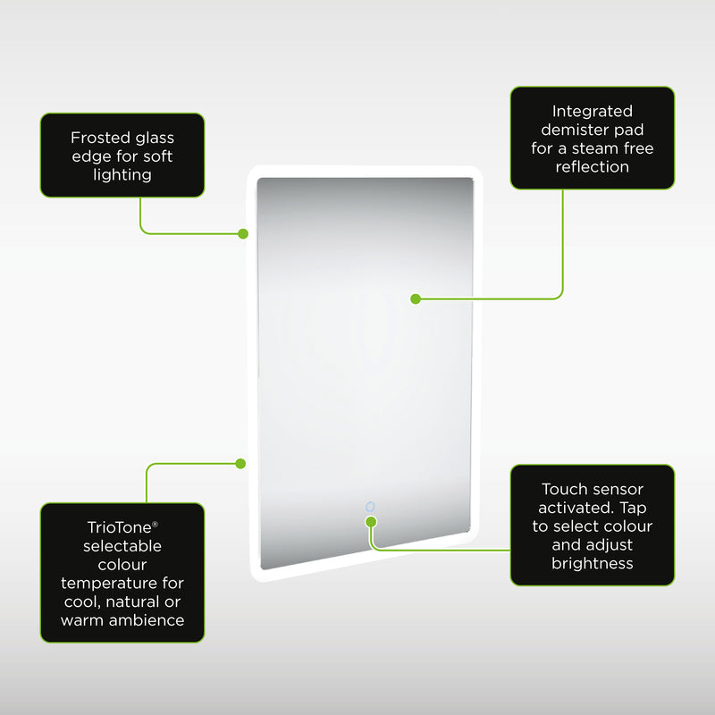 Sensio Celestia Illuminated Mirror Round or Rectangle