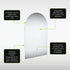 Sensio Luna Arch Illuminated Mirror