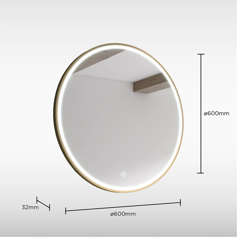 Sensio Frontier Round Illuminated Mirror