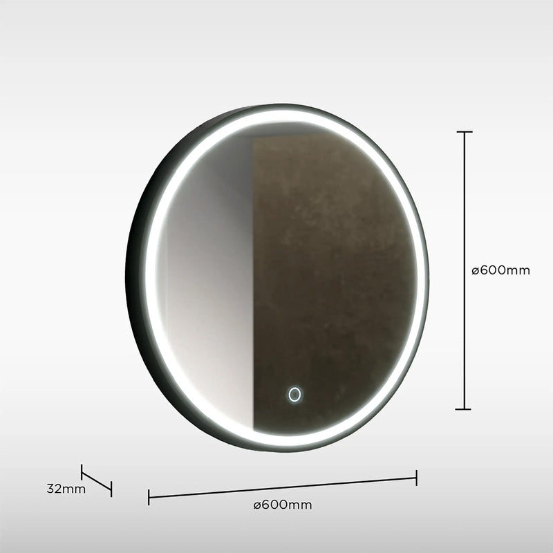 Sensio Frontier Round Illuminated Mirror