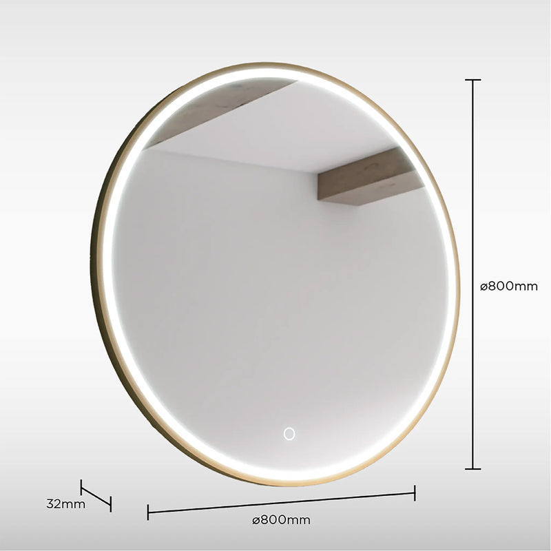 Sensio Frontier Round Illuminated Mirror