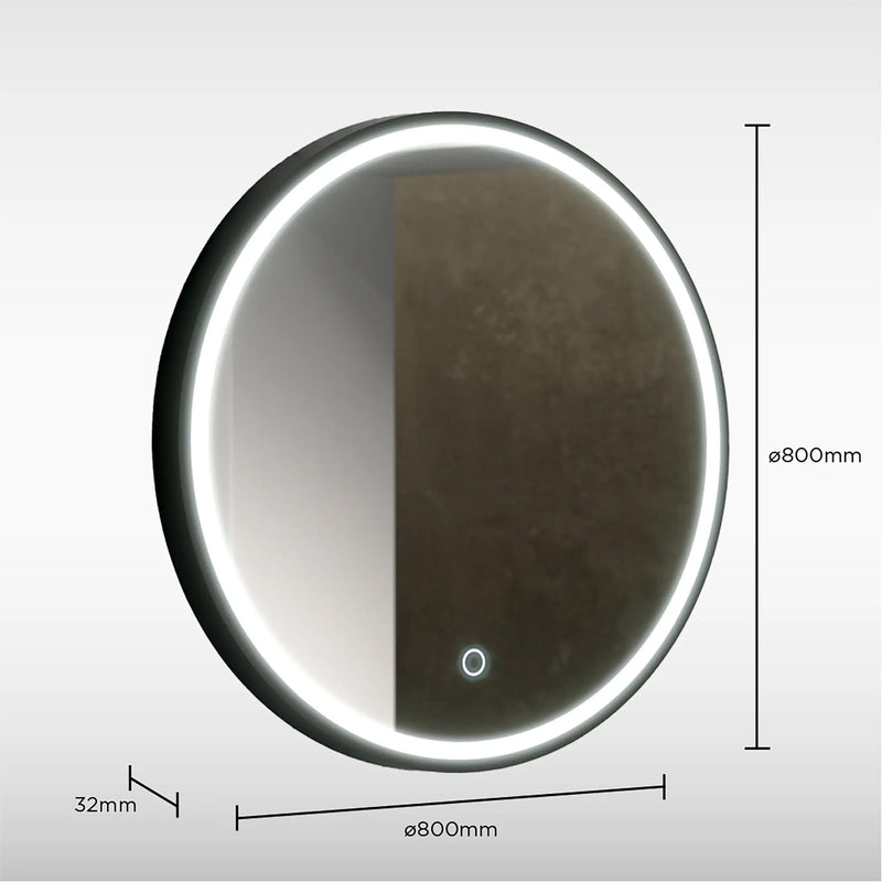 Sensio Frontier Round Illuminated Mirror