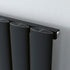 Eucotherm Saturn Vertical Aluminium Radiator - Textured Anthracite