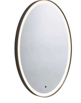 Roper Rhodes Oval Frame Illuminated Mirror - Grey