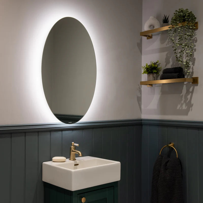 Sensio Lustro Oval Illuminated Rechargeable Battery Mirror