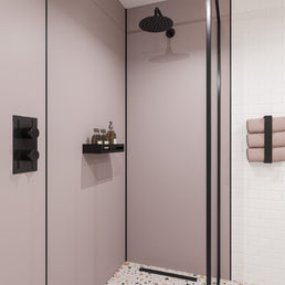 Smoked Rose Alloy | Wetwall Bathroom Wall Panels