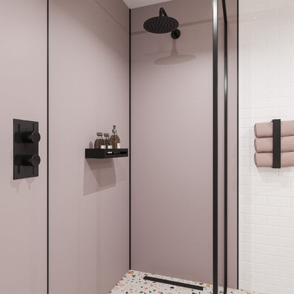 Smoked Rose Alloy | Wetwall Bathroom Wall Panels