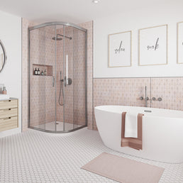 Stella Rosa Alloy | Wetwall Bathroom Wall Panels