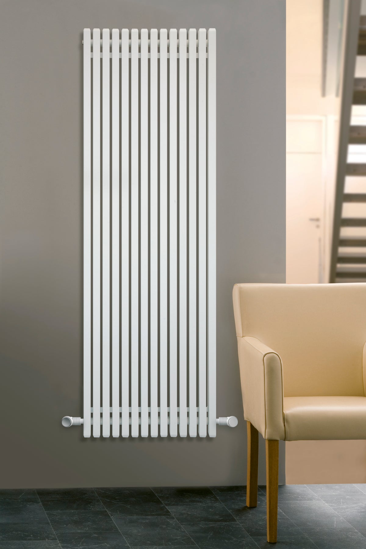 Eucotherm Supra Square Tube Vertical Radiator - Anthracite – Bath & More UK