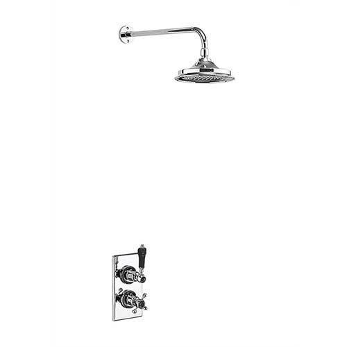 Burlington Showering Trent Thermostatic Single Outlet Concealed Shower Valve with Fixed Shower Arm