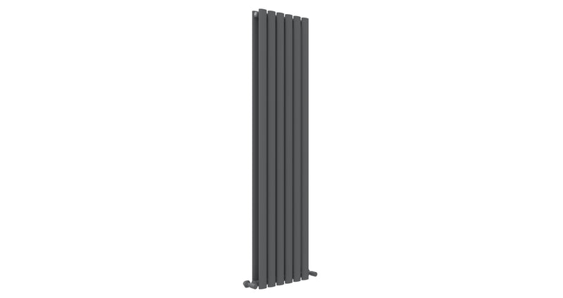 Alba Radiators Albany Anthracite Oval Panel Radiator | Tailored Bathrooms – Bath & More UK