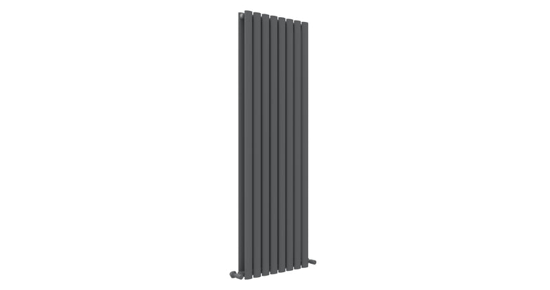 Alba Radiators Albany Anthracite Oval Panel Radiator | Tailored Bathrooms – Bath & More UK