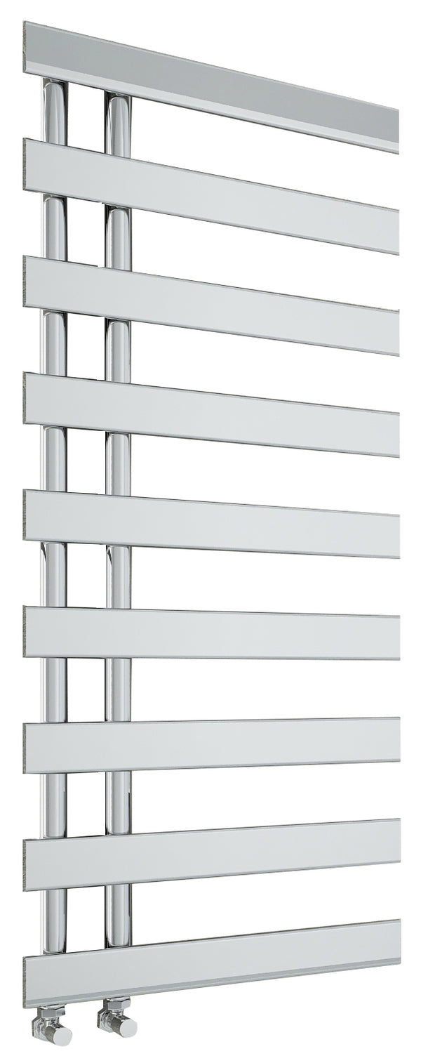 Milton Chrome Offset Towel Radiator | Tailored Bathrooms