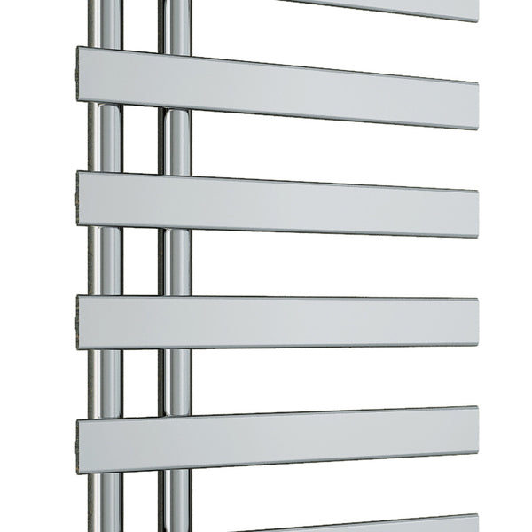 Milton Chrome Offset Towel Radiator | Tailored Bathrooms