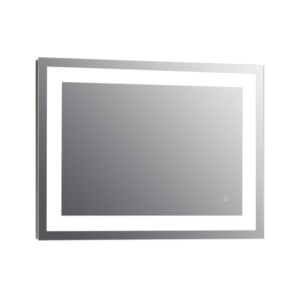 Niamh Square Strip LED Touch Mirror with Demister | Tailored Bathrooms