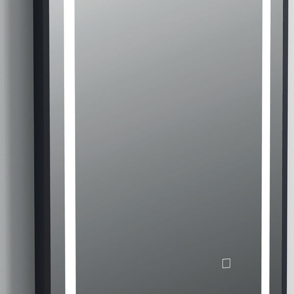 Darcy Orca LED Matte Frame Mirror Black | Tailored Bathrooms