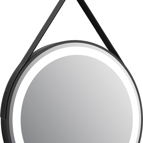 Delilah Orca LED Round Touch Mirror with Demister, Colour Change, Hook & Loop Hanging | Tailored Bathrooms