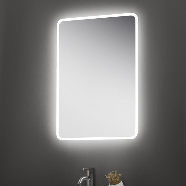 Willow Slimline LED Touch Mirror with Demister, Bluetooth & Shaver Point | Tailored Bathrooms