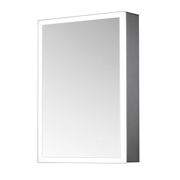 Ella Single Door Mirror Cabinet LED Surround with Sensor Switch & Shave Socket  | Tailored Bathrooms