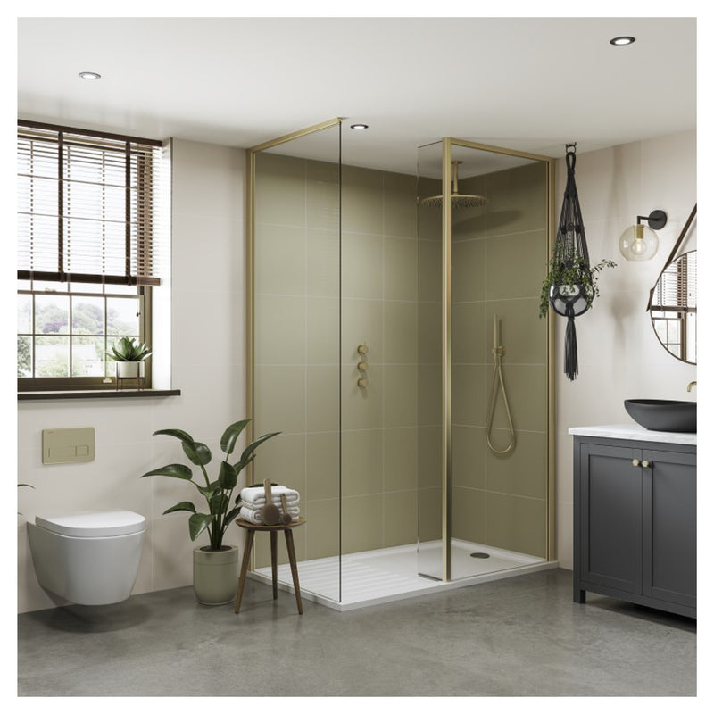 Taupe Grey Tile | Multipanel Bathroom Wall Panels