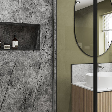 Tempesta Alloy | Wetwall Bathroom Wall Panels