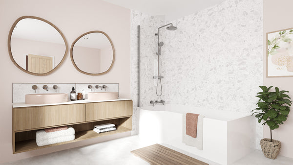 Terrazzo Nuage Elite | Wetwall Bathroom Wall Panels