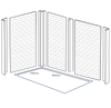 Metro Tile | Wetwall Metro Tile Wall Panels - Black Composite