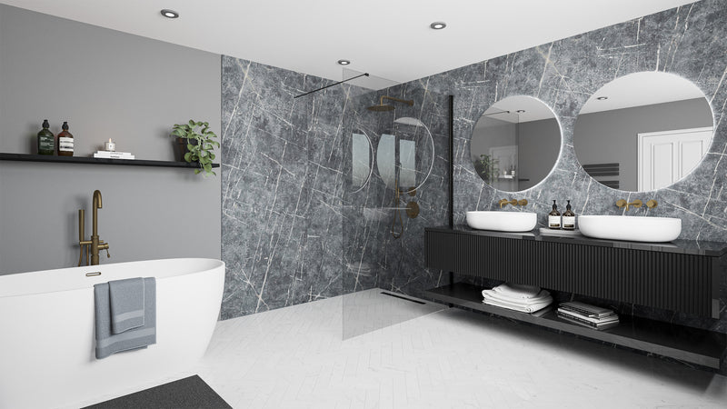 Vienna Blue Elite | Wetwall Bathroom Wall Panels