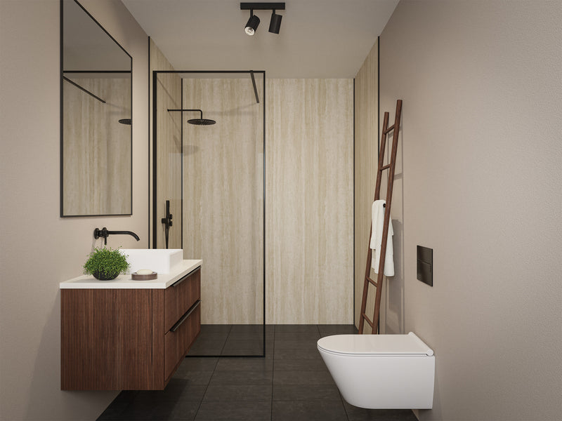 Mereva Wetlock Sand Travertine Wall Panel