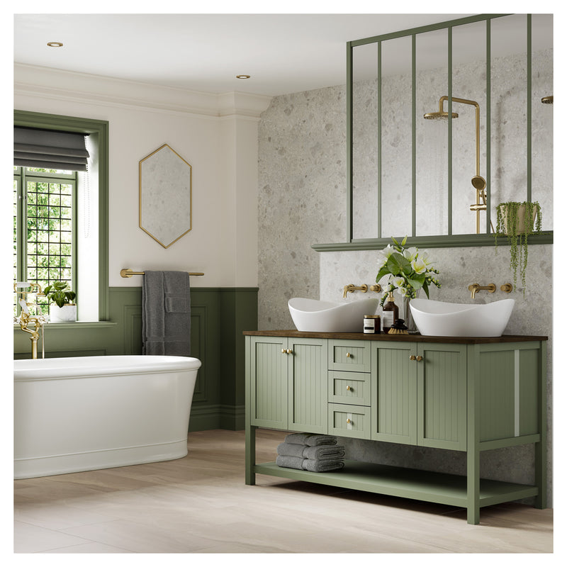 White Terrazzo | Multipanel Bathroom Wall Panels