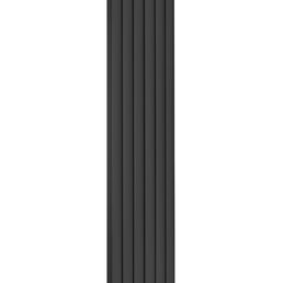 Frontline - Aqua Adare Vertical Wall Mounted Radiator with Double-Panelled Heat Rails - Anthracite