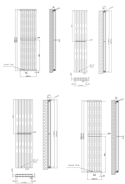 Albany Anthracite Flat Panel Radiator | Tailored Bathrooms