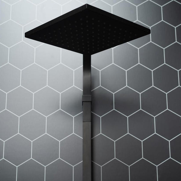 Fibo | Black Silk Hexagon Panel 2.4 x 0.6m Tongue & Groove