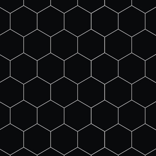 Fibo | Black Silk Hexagon Panel 2.4 x 0.6m Tongue & Groove