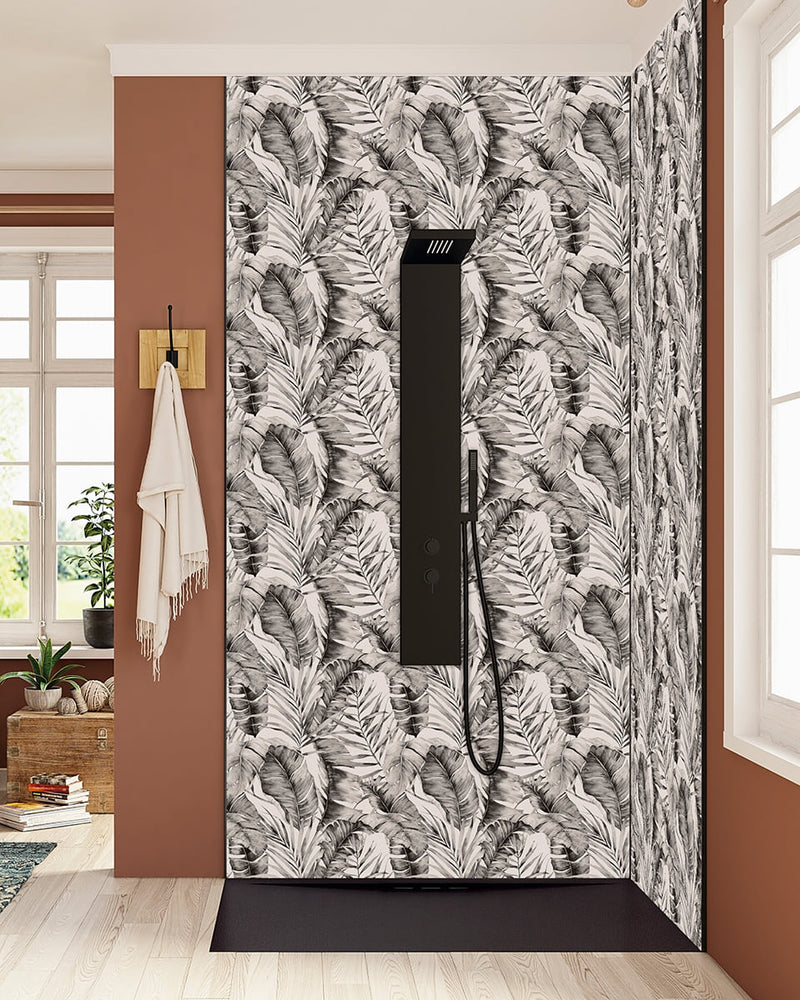 Kinewall |  Banana Trees Black & White Panel