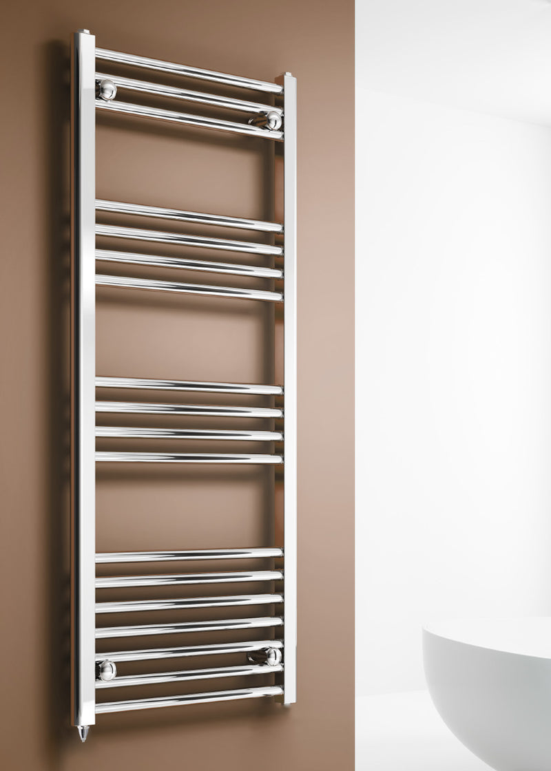 Reina Capo Chrome Electric Flat Towel Radiator | Heating β Bath & More UK