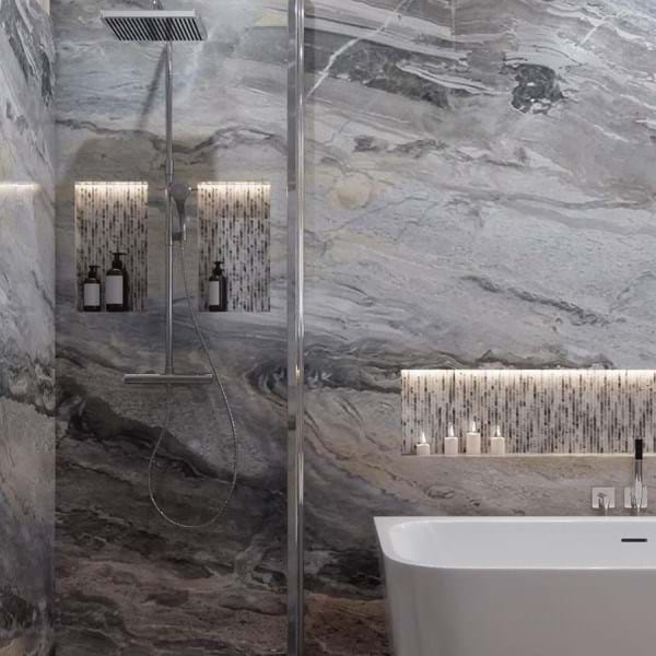 Cappuccino Stone Multipanel Bathroom Wall Panels