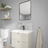 Carrara Marble Herringbone Alloy | Wetwall Splashback