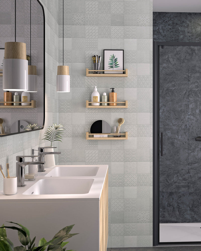 Kinewall | Cement Grey Tiles Panel