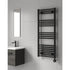 Reina Capo Black Electric Towel Radiator