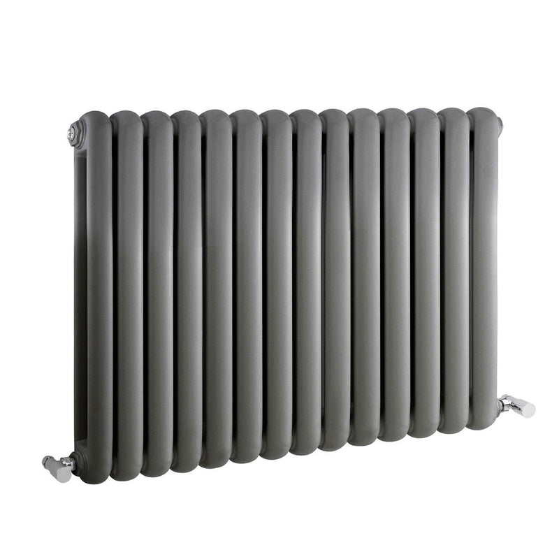 En Line Radiators Frontline - Aqua Kenmare horizontal wall-mounted radiator with double ...