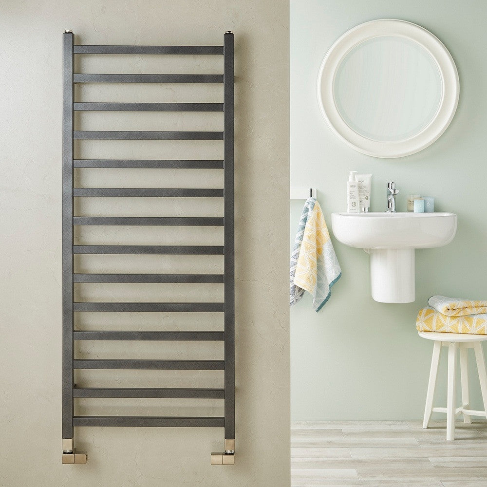 Redroom - Baxx Anthracite Towel Warming Radiator – Bath & More UK