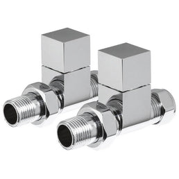 Redroom - Straight Square Valve Pack - Chrome