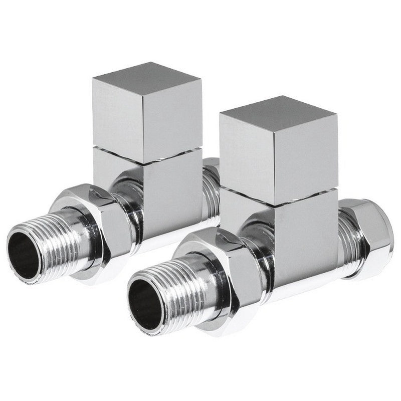 Redroom - Straight Square Valve Pack - Chrome