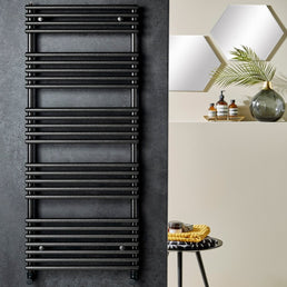 Redroom - TT Lux Towel Warming Radiator - Hammered Silver